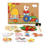 Dřevěná kreativní hra farma Dřevěná kreativní hra farma