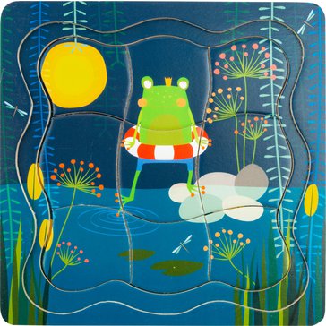 Vrstvené puzzle princ žabák Vrstvené puzzle princ žabák