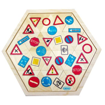 Puzzle mozaika Dopravní značky 24 dílků Puzzle mozaika Dopravní značky 24 dílků