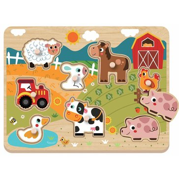 Dřevěné puzzle Farma – vkládačka