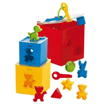 Krabička na zámek s vhazováním tvarů Krabička na zámek s vhazováním tvarů