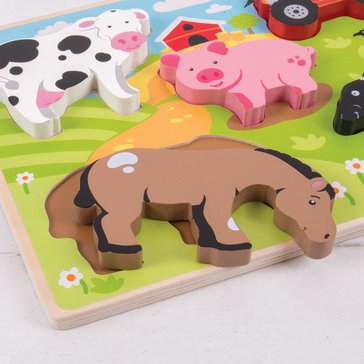 Vkládací puzzle farma Vkládací puzzle farma