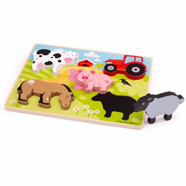 Vkládací puzzle farma Vkládací puzzle farma