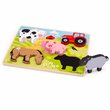 Vkládací puzzle farma – první dřevěné puzzle