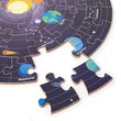 Kulaté podlahové puzzle Sluneční soustava – 50 dřevěných dílků