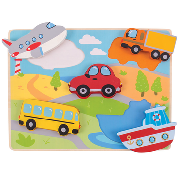 Vkládací puzzle dopravní prostředky Vkládací puzzle dopravní prostředky