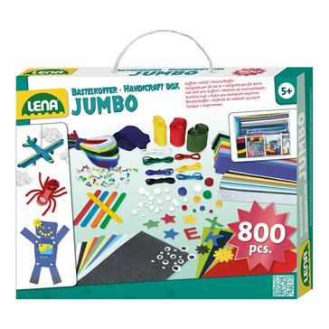 Lena Kreativní kufřík Jumbo modrý 800 ks Lena Kreativní kufřík Jumbo modrý 800 ks