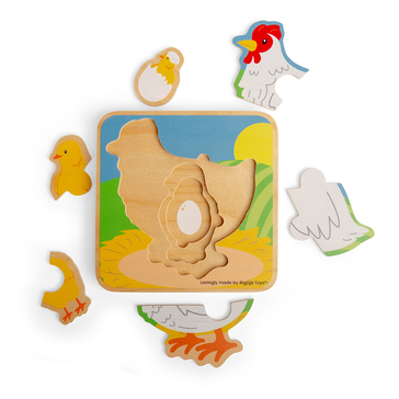 Puzzle Životní cyklus slepice Puzzle Životní cyklus slepice
