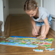 Podlahové puzzle Město – 48 dřevěných dílků