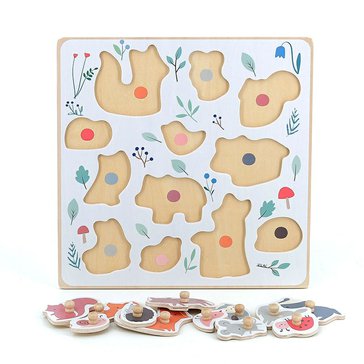 Lesní zvířátka puzzle s úchytem od Sarah Betz Lesní zvířátka puzzle s úchytem od Sarah Betz