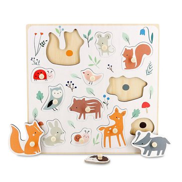 Lesní zvířátka puzzle s úchytem od Sarah Betz Lesní zvířátka puzzle s úchytem od Sarah Betz