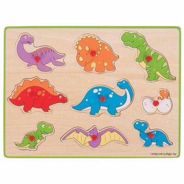 Dřevěné vkládací puzzle Dinosauři
