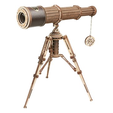 3D dřevěné mechanické puzzle Pirátský dalekohled 3D dřevěné mechanické puzzle Pirátský dalekohled