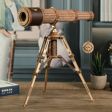 3D dřevěné mechanické puzzle Pirátský dalekohled 3D dřevěné mechanické puzzle Pirátský dalekohled