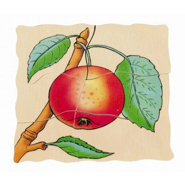 Vývojové puzzle "Jablko" - dřevěné, 5 vrstev
