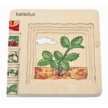 Vývojové puzzle "Jahoda" - dřevěné, 5 vrstev Vývojové puzzle "Jahoda" - dřevěné, 5 vrstev
