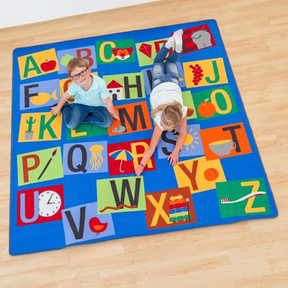 Koberec "Abeceda" - 200 x 200 cm