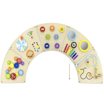 Senzorický oblouk - set dřevěných her na stěnu
