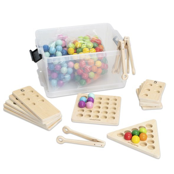 Velká barevná sada na počítání a motoriku