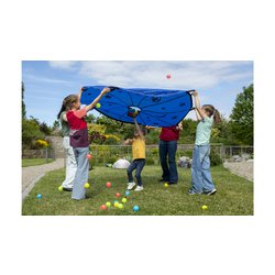 Velký šátek pro děti "Padák Hvězdy" - týmová spolupráce