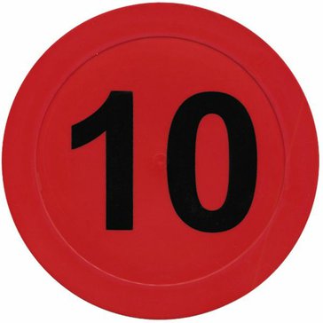 Čísla na podlahu - 10 disků pro rovnovážná cvičení