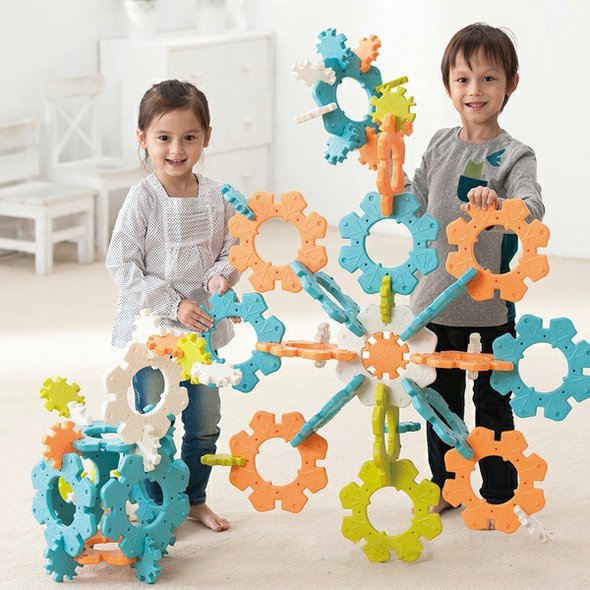 Sněhové království - originální stavebnice s motivem sněhových vloček