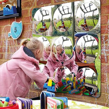 Zrcadlo konvexní "9" XL – nerozbitné, pro děti