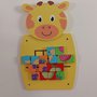 Žirafa – dřevěná nástěnná hra, puzzle