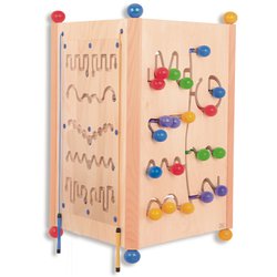 Hrací věž "NewYork-WOOD" - 3 hry na log. myšlení