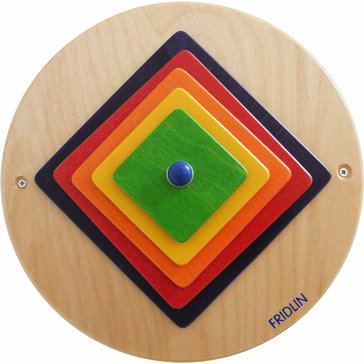 Otáčivé čtverce - nástěnná hra s tvary a barvami