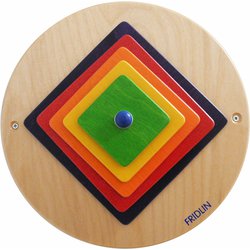 Otáčivé čtverce - hra s barvami a jemnou motorikou