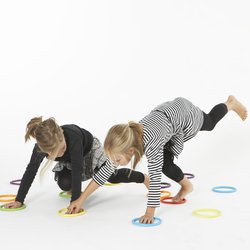 Kroužky k aktivitám 24 ks - pomůcka pro rytmické a gymnastické aktivity