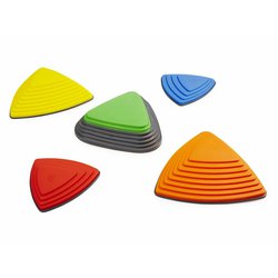 Barevné kameny s odpružením - hra na sílu a rovnováhu