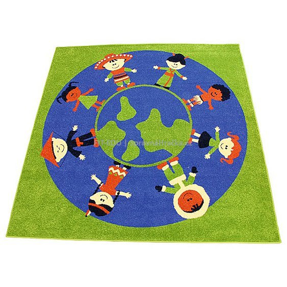 Koberec  "Děti světa" dětský koberec s motivy dětí z celého světa • rozm. 2 x 2 m