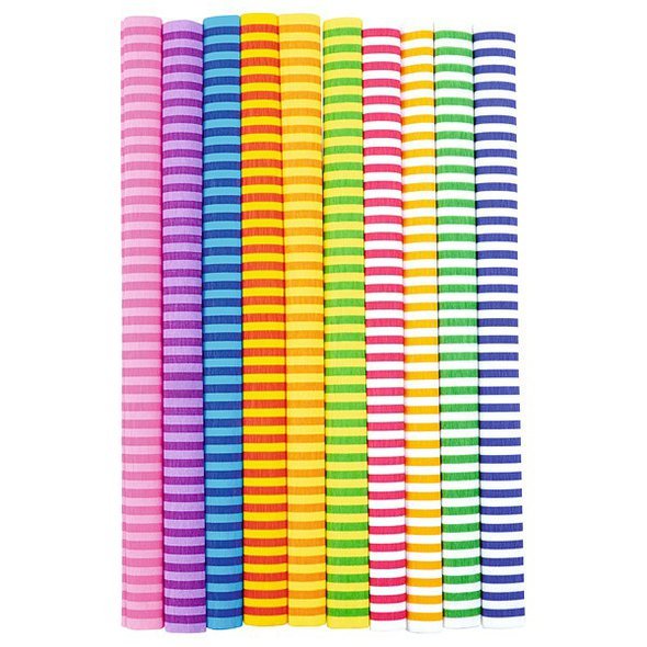 Krepový papír pruhy