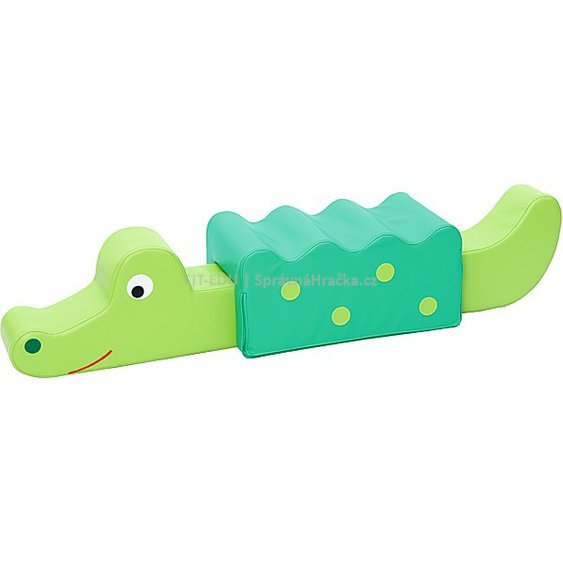 Molitanový krokodýl - dětský sedák s pratelným povlakem a pěnovou vyplní
