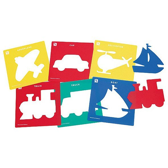 Šablonky  na malování  "Dopravní prostředky"