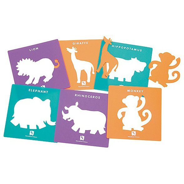 Šablony  na malování  "Divoká zvířata"