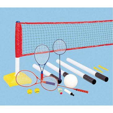 Trojboj - tři hry: badminton, volejbal a tenis
