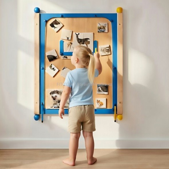 Lesní zvířata - veliká nástěnná hra 72 x 62,5 cm