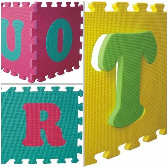 Desky 30 x 30 x 1,4 cm (26 ks) - pěnové spojovatelné desky