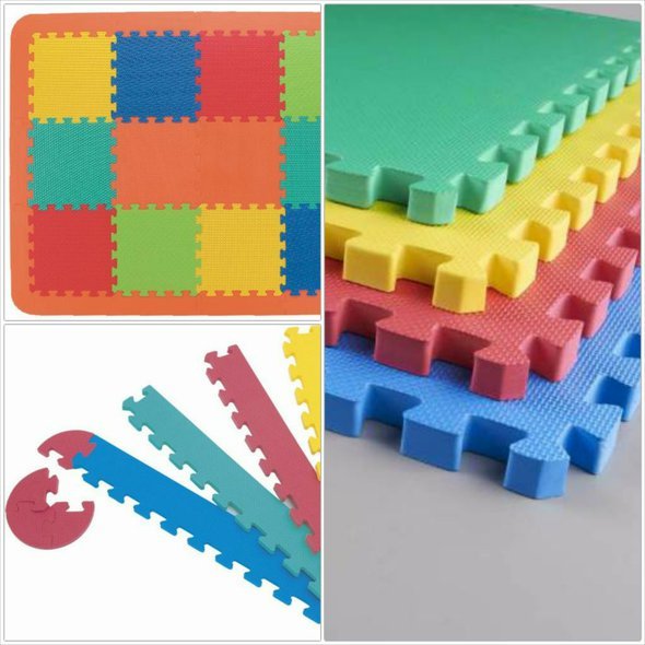 Pěnové puzzle 12 ks - EVA materiál, rozvoj motoriky a představivosti