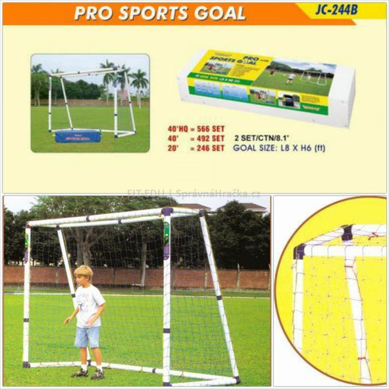 Branka SPORT "JC 244B" - skládací fotbalová branka pro rekreační hraní dětí