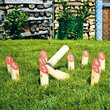 Kubb s čísly - kolíková hra