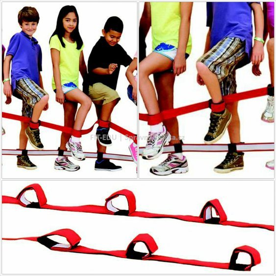 Koordinační pásy na nohy - pomůcka k nácviku skupinové koordinace