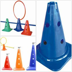 Kužel "Juve" - 30cm s horním otvorem - pro sport fotbal, hokej a trénink agility
