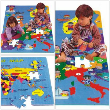 Pěnové puzzle "Mapa Evropy" - velké, podlahové
