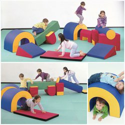 Cvičební sestava "MAXIGYM" - koženka PU, průlezka