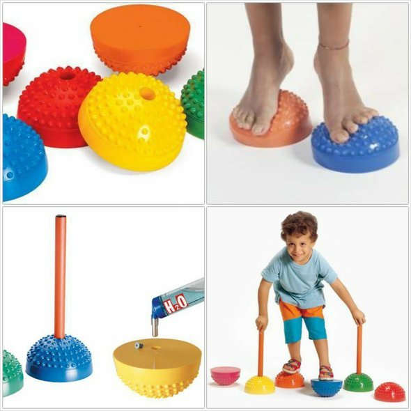 Polokoule "Multiactiv stone"  - pro rozvoj rovnováhy, procvičení klenby nohou