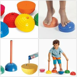 Polokoule "Multiactiv stone"  - pro rozvoj rovnováhy, procvičení klenby nohou